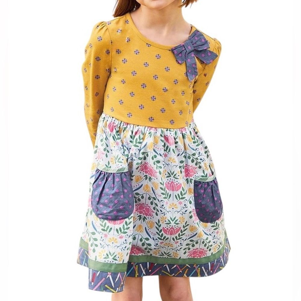 Matilda Jane Girls Woodland Whimsy Long Sleeve Dress | Size 6